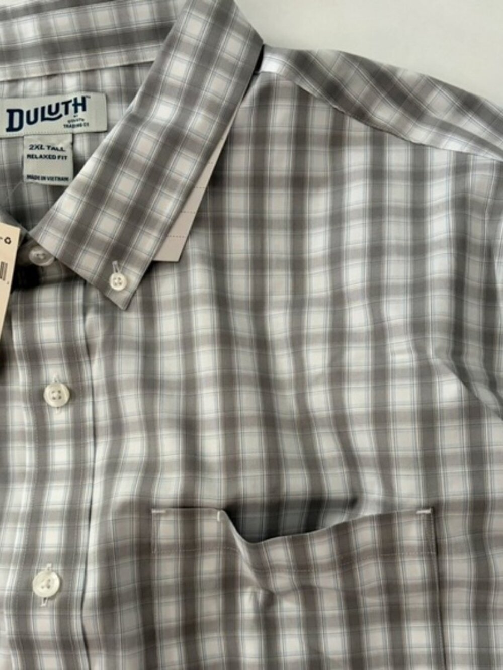 Duluth Trading Co Wrinklefighter Relaxed Fit Long Sleeve Shirt size XXL Tall - Picture 9 of 12